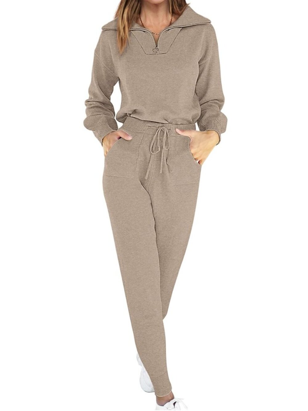 Womens 2 Piece Sweater Lounge Sets Travel Fall Outfits